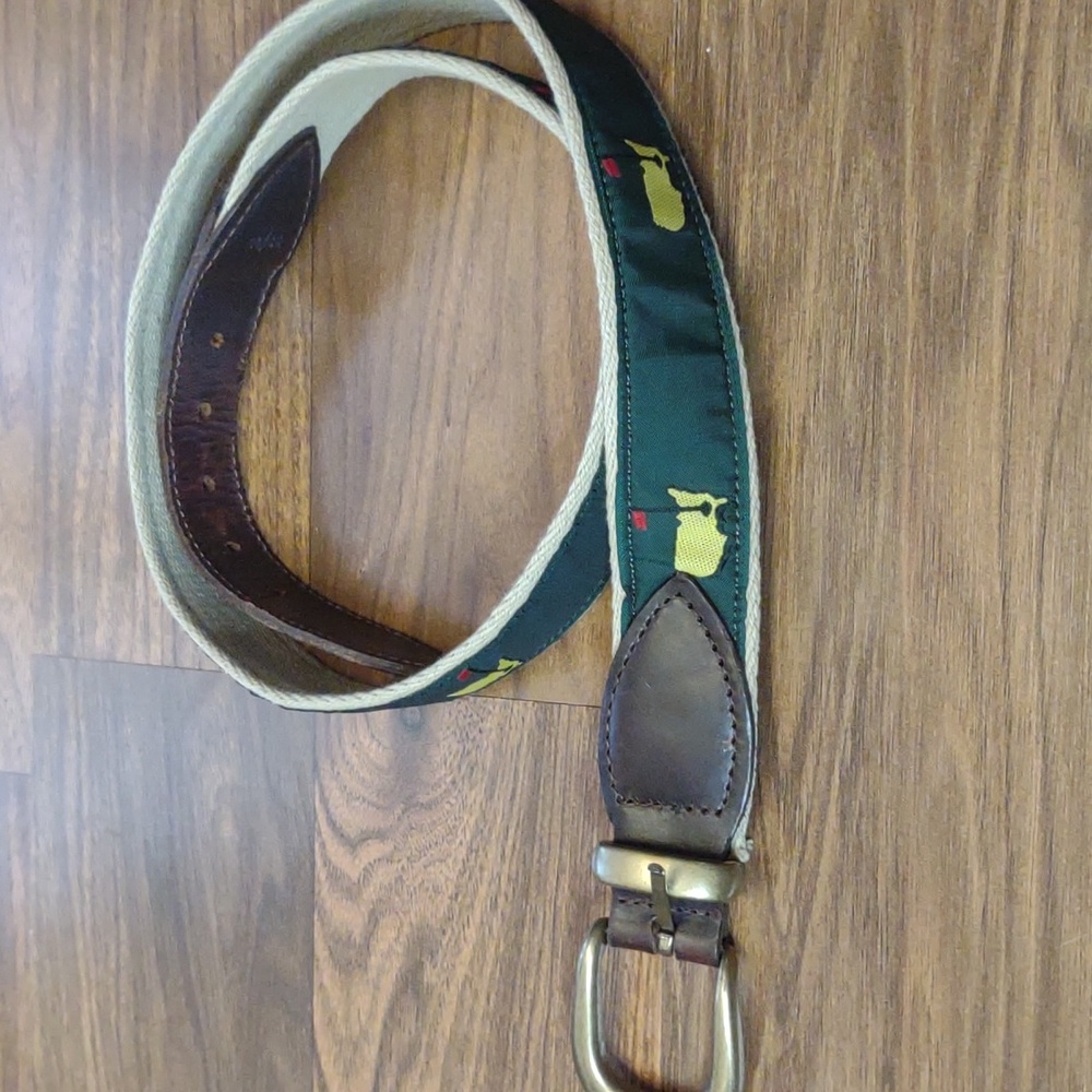 Masters logo belt - size 34